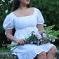 En Plein Air Dress | Romantic Babydoll Mini Dress With An Adjustable Corset Bodice And Short Bell Sleeves