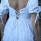 En Plein Air Dress | Romantic Babydoll Mini Dress With An Adjustable Corset Bodice And Short Bell Sleeves
